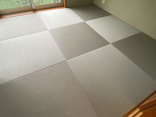ヘリ無畳表替（ダイケン和紙畳表 銀鼠色）の画像